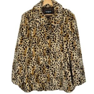 Leopard Print Teddy Jacket